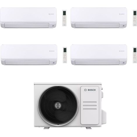 Bosch Climatizzatore Quadri Split Climate 6000i 9+9+9+12 con 5000M 105/4 E Inverter R 32 Wi-Fi Optional Classe A++