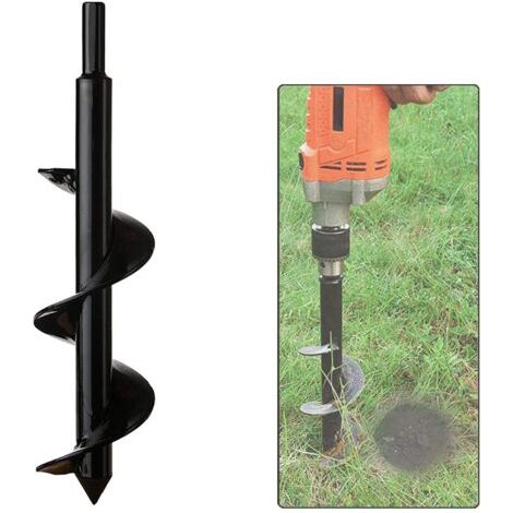 Jardin Foreuse-Tariere Thermique-Creuser des Trous Cultiver en Profondeur-Outil de Plantation Pratique pour Fleur Planter des Arbres Arbustes (Dia: 8cm L: 30cm) (1/5)