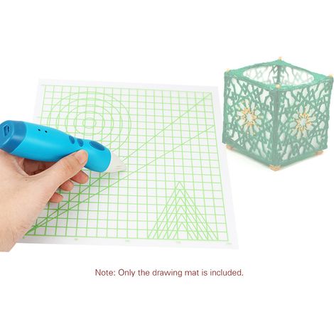 Tapis de stylo d'impression 3D, planche à dessin avec modèle de base multiforme, fournitures artistiques, accessoires d'outils, cadeau pour enfants et adultes (1/5)