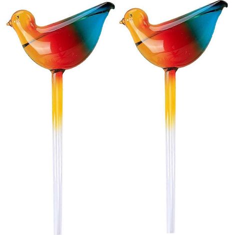 Globes d'arrosage automatique pour plantes en forme d'oiseau, bulbes d'eau en verre --- (1/5)