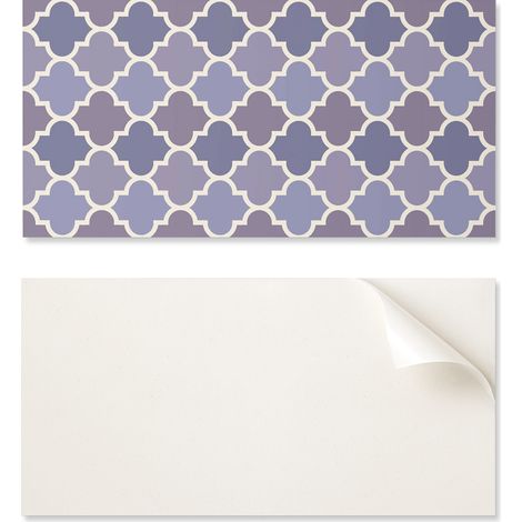 Baldosas de vinilo autoadhesivas para pasillo con estampado geom茅trico y motivo, 10x40x20 cm.