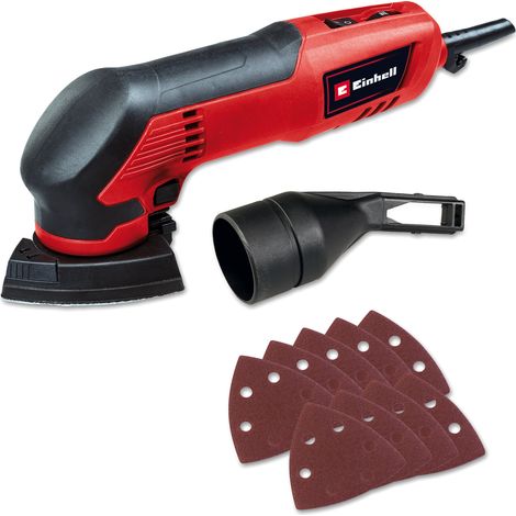 Einhell Deltaschleifer TC-DS 20 E (200 W, 2 mm Schwingkreis, bis 22.000 min-1 Schwingzahl, Drehzahlregulierung, Schleifschuh mit Kletthaftung, inkl. 9x Schleifpapier) (1/5)