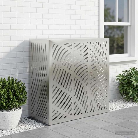 vidaXL Funda para Aire Acondicionado Plateado 110 x 50 x 105 cm (1/5)