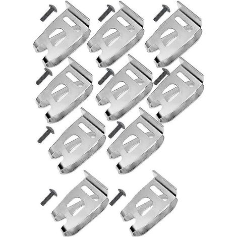 Lot de 10 clips de ceinture pour outil électrique, compatibles avec la référence 346449-3, avec vis.