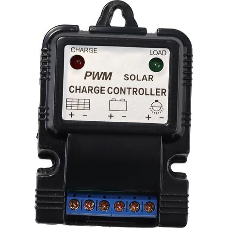 Contrôleur de charge solaire PWM 6 V/12 V 3 A avec écran pour panneau solaire portable Protection du système de batterie (1/5)