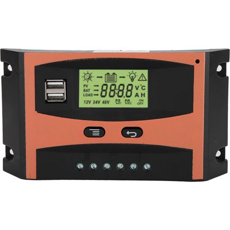 12V/24V MPPT-Solarpanel-Regler mit LCD-Display und 60A Kfz-Batterieregler (1/4)