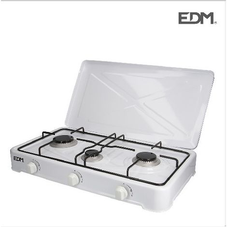 Hornillo Cocina de gas esmaltada 3 fuegos edm (1/4)