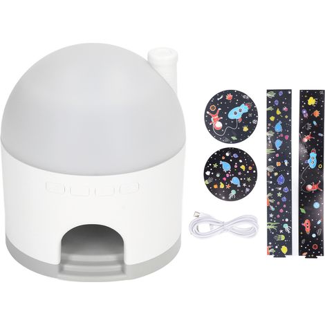 Lampe Projecteur à LED Rotative avec Projection de Constellations Lumière Douce et Musicale Automatique Remplissable USB-C (1/5)