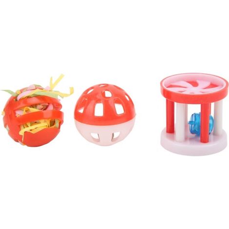 5 Jouets pour chat, peluche Père Noël, grelot renne, herbe à chat, plume interactive, accessoire fête de Noël (1/5)