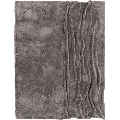 Paco Home Manta Decorativa De Salón Acogedora Colcha Sofá Manta Lavable Rombo Suave Antracita, 150x200cm (1/5)
