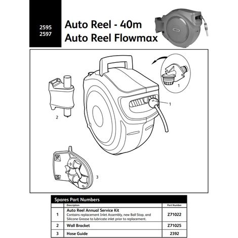 Support Mural Auto Reel - Z71028 - Hozelock - Pièce détachée