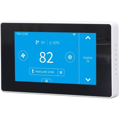 WLAN-Temperaturregler mit App-Fernsteuerung, WLAN-4,3-Zoll-Touchscreen-Thermostat für Tuya (1/5)