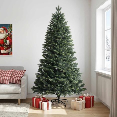 vidaXL Albero di Natale Artificiale con Rami Pieghevoli 210 cm (1/5)