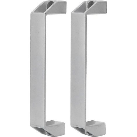 2 poignées de porte, entraxe de 180 mm, alliage d'aluminium haute résistance, poignées de meuble, poignées de portail modernes (1/4)