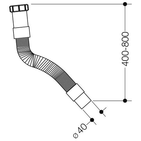 HEWI 65059 Tuyau flexible McAlpine (1/3)