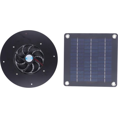 Ventilateur solaire 50W pour niche de chien - Refroidissement et aération extérieure (sans batterie) (1/5)