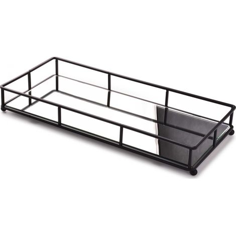 No-name Cedric vassoio decorativo nero 36 cm elegante