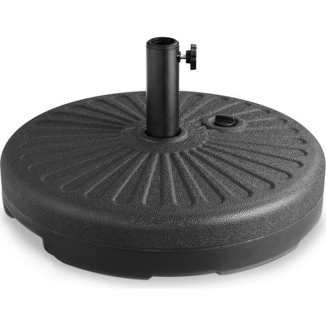 CASARIA® Soporte para Sombrilla de 38 a 48 mm de diámetro Rellenable Sombrilla de Jardín Balcón Terraza Patio