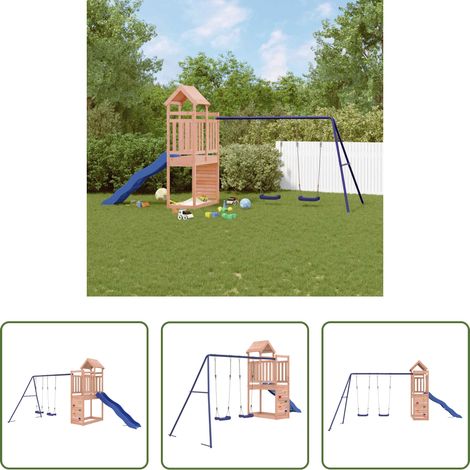 vidaXL Klettergerüst - Spielturm Massivholz Douglasie (1/5)