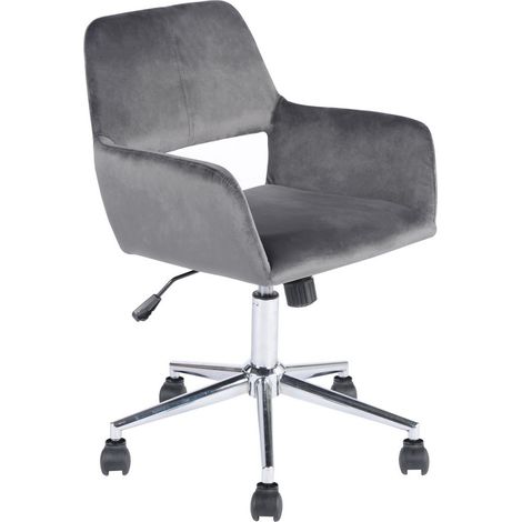 CALICOSY - Chaise de bureau en velours ajustable - Ross (1/2)