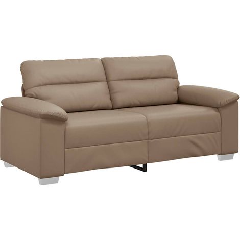 Canapé  Sofa 2 places Cappuccino 180x81x84 cm Similicuir