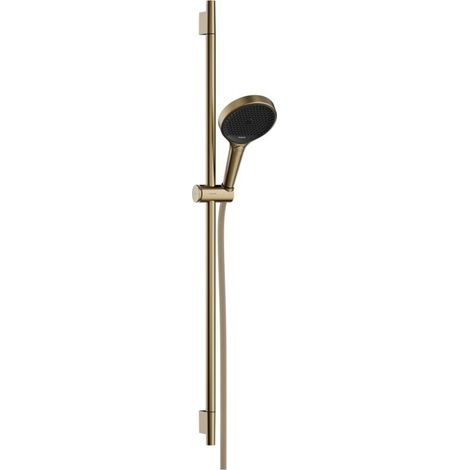 Hansgrohe Rainfinity - Brausegarnitur: Handbrause, Stange und Schlauch, 3 Strahlarten, Bronze gebürstet 28743140 (1/3)
