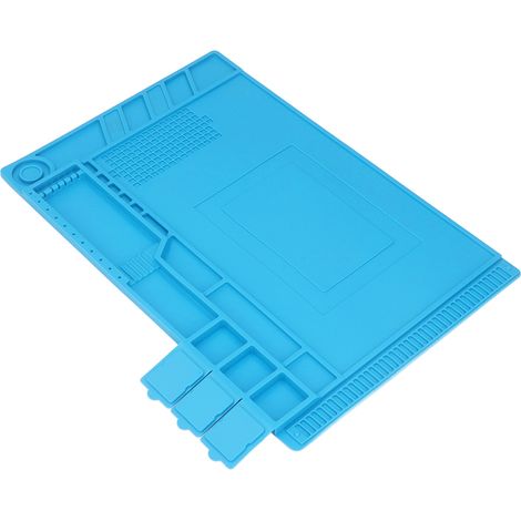 Tapis de réparation en silicone, support de soudure résistant à la chaleur, antistatique et magnétique pour la maintenance
