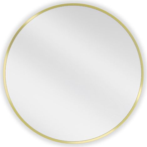 Mexen Loft specchio da bagno rotondo 60 cm, cornice dorata - 9850-060-060-000-50 (1/5)