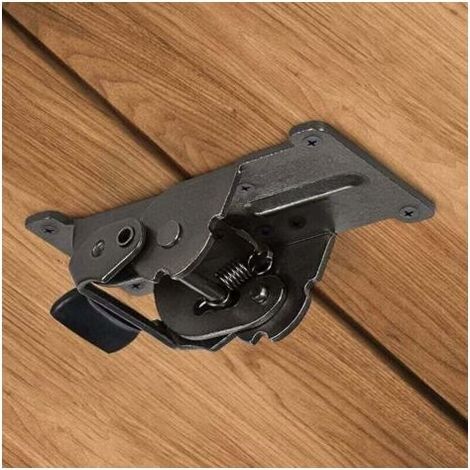 0-90-180 Degrés Charnière Pliante Autobloquante le Panneau D'extension de Table Rabattable Support Pliable Raccords pour Établi Pliant en Fer avec Bronze Foncé Paquet de 4 (1/5)