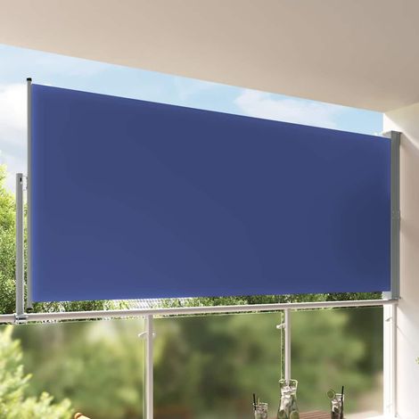 Auvent latéral rétractable de patio 160x300 cm Bleu (1/5)
