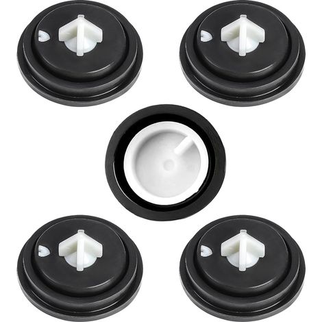5PCS Rondelles de Diaphragme de Soupape, Rondelles de Joint Chasse d'Eau WC, Membranes pour Robinet Flotteur, Joints de Diaphragme à Entrée Latérale pour l'Entretien des Chasses D'eau des Toilettes (1/5)