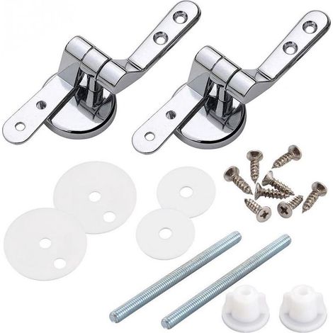 Replacement Toilet Seat Hinge - Toilet Seat Hinge Kit - Toilet Seat Hinge - Zinc Alloy (1/5)