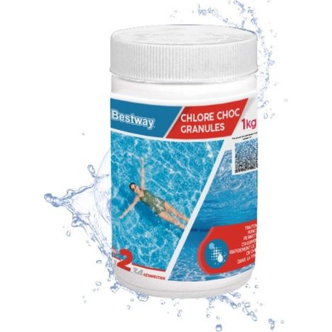 Bestway Chlore Choc - Pot de 1kg