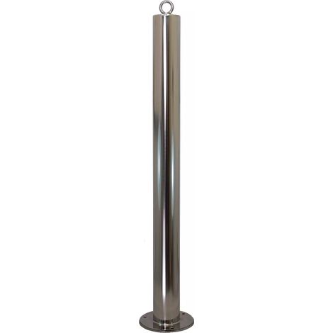 Potelet fixe à boulonner 900F-76-I INOX acier inoxydable avec oeillet (1/5)