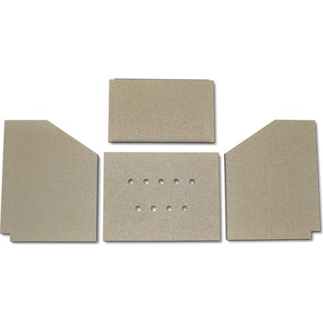 Habillage de foyer pour poêles à cheminée Hordo de Fireplace - vermiculite - 4 pièces