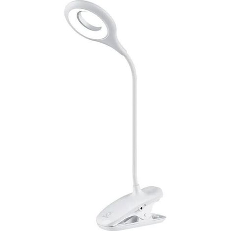 Lampe de Bureau LED sans Fil Rechargeable, 3 Couleur et 3 Intensité Réglables, Lampe de Chevet Tactile avec Pince pour Enfants (1/4)