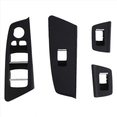 Cache-interrupteur de lève-vitre intérieur de porte pour BMW conduite à droite, noir (1/5)