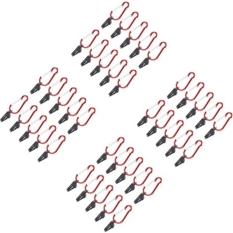 Lot de 40 clips pour tente de camping , bâche et auvent , accessoires d'extérieur robustes et durables (1/5)