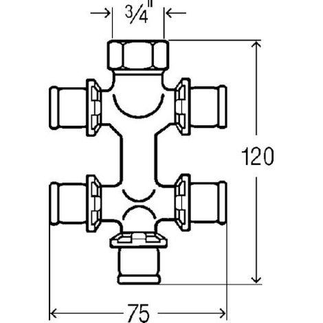 VIEGA 458171 Collecteur avec SC Sanfix P 2126.09 (1/4)