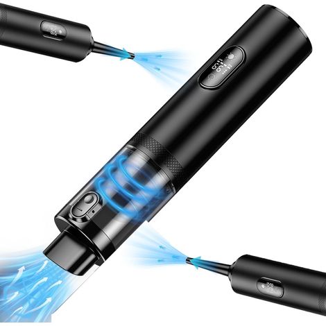 Aspirateur à main - 16000Pa Aspirateur de voiture puissant et portable, Mini aspirateur à main sans fil 2 en 1, aspirateur de voiture rechargeable pour la maison, le bureau, les animaux de compagnie (1/5)