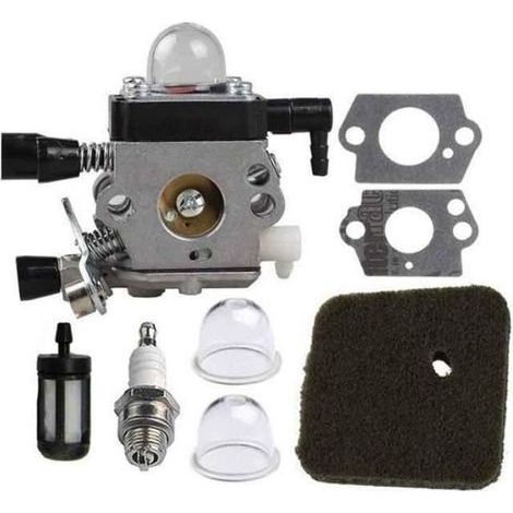 pair 8pcs STIHL FS38 HL45 HS45 KM55 FC55 FS45 FS46C C1Q-S186 Bougie d\\'allumage Filtre Filtre Filtre à huile Kit de coupelle