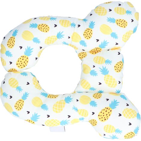 Oreiller de voyage ultra doux en forme de U pour bébé, soutien de la tête et du cou, pour sièges auto (7) (1/5)