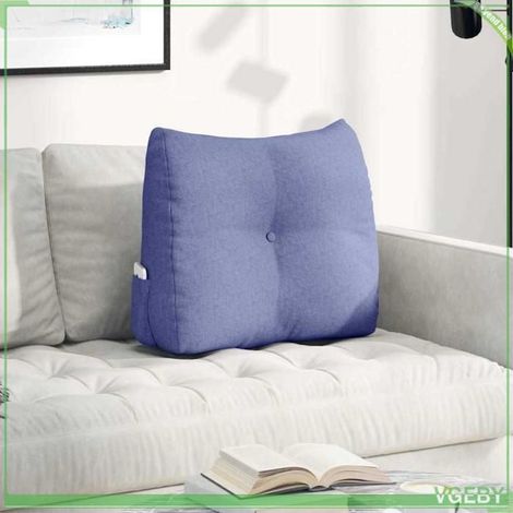 42014397 Coussin de Dos Bleu denim 60 x 24 x 50 cm tissu (1/5)