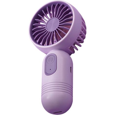 Ventilateur portable de 500 mAh, mini ventilateur rechargeable USB, ventilateur silencieux avec 3 vitesses réglables ventilateur de poche pour bureau voyage maison extérieur (1/5)