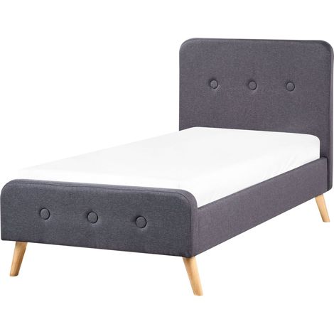 Bed Fabric RENNES 90 x 200 cm (EU Single) Dark Grey
