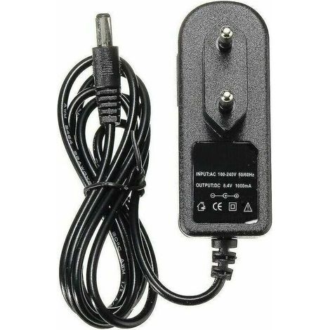 Chargeur intelligent 8,4 V 1 A pour batteries lithium-ion 7,4 V et 7,2 V avec arrêt automatique et protection intégrée (1/3)