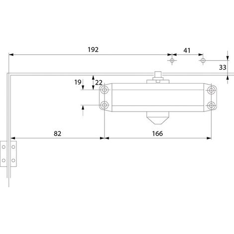 Türschließerhalter silber DC1H 22207 Dorcas (1/2)