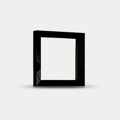Espejo cuadrado de pared de madera de diseño moderno Ramon (1/3)