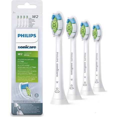 LYERCW - Têtes de brosse de rechange compatibles avec Philips Sonicare, l'emballage peut varier, blanches, W2 Blanc W2 Blanc W2 Blanc (1/4)