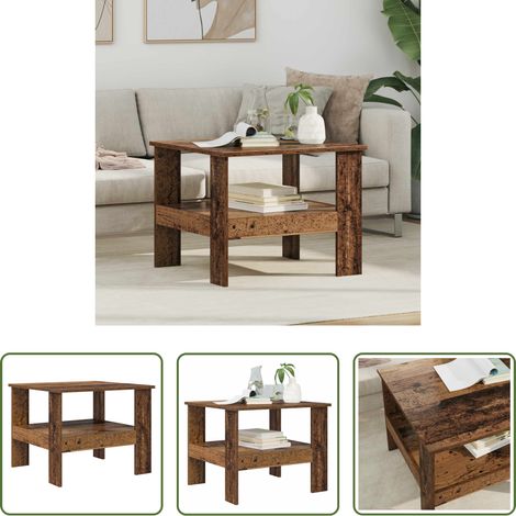 Wohnzimmer Tisch -  Couchtisch Altholz 57 x 55 x 45 cm Holzwerkstoff (1/5)